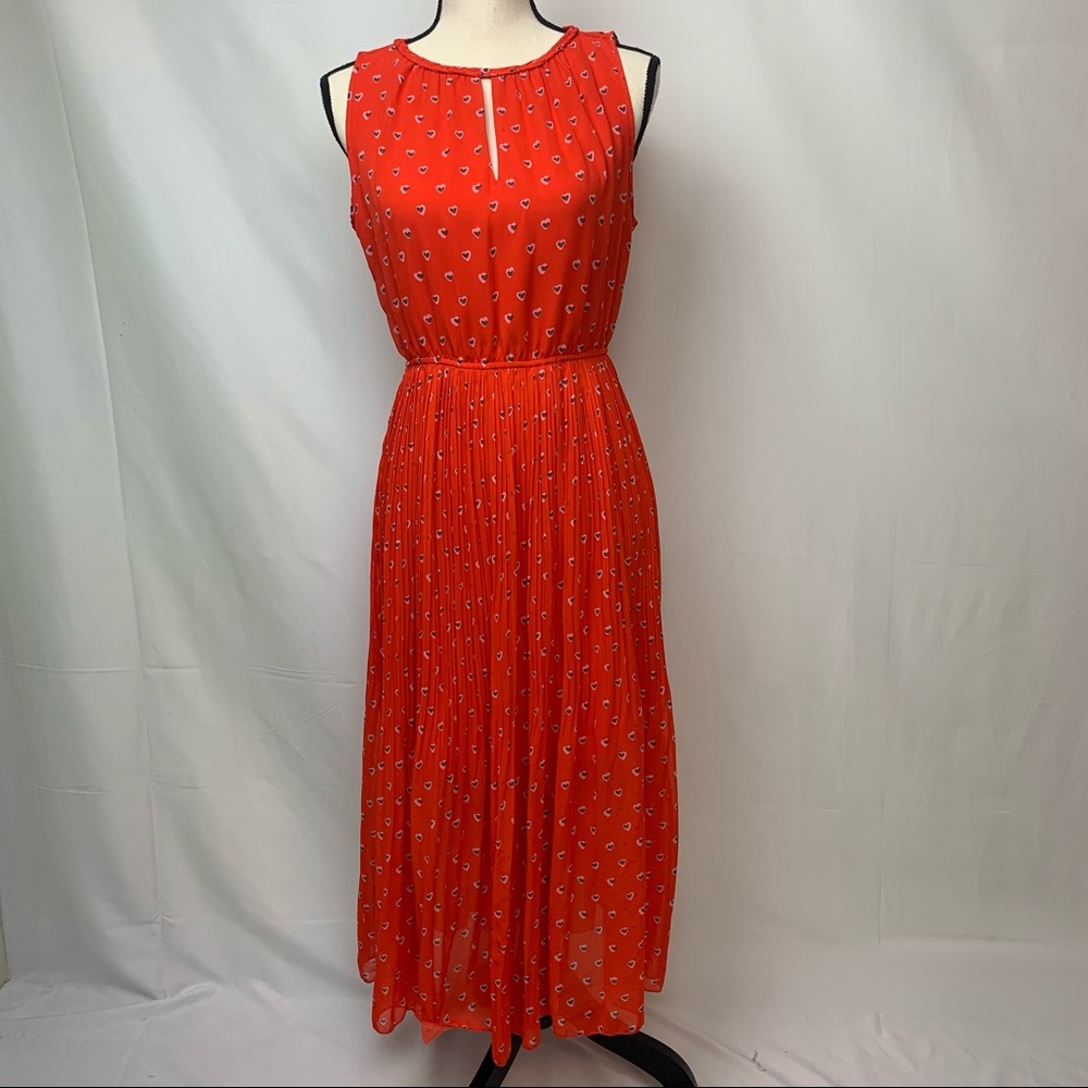 5/$25 Midi Pleated Floral Pleated Dress Sz Medium